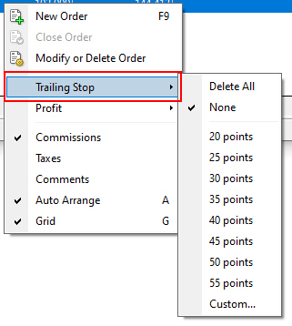Trailing Stop