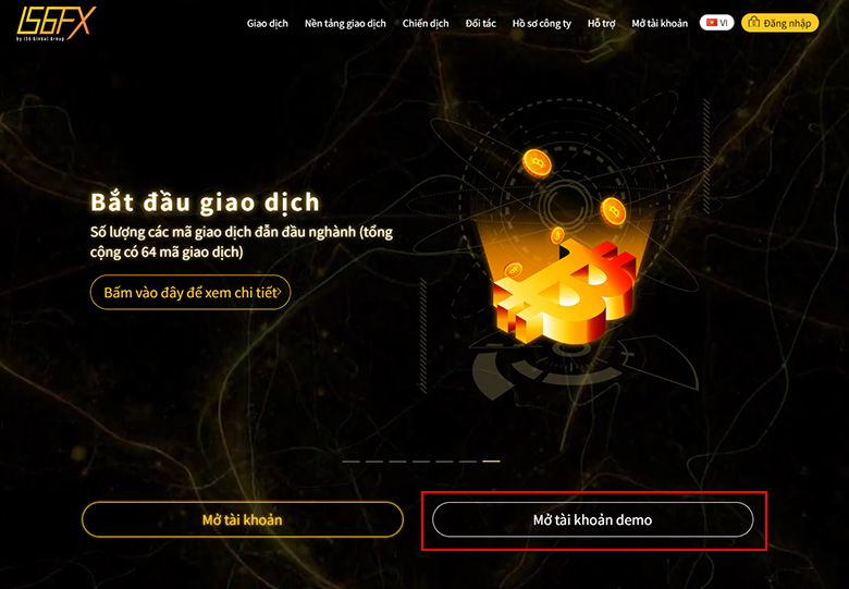 Mở tài khoản demo trên trang web IS6FX: