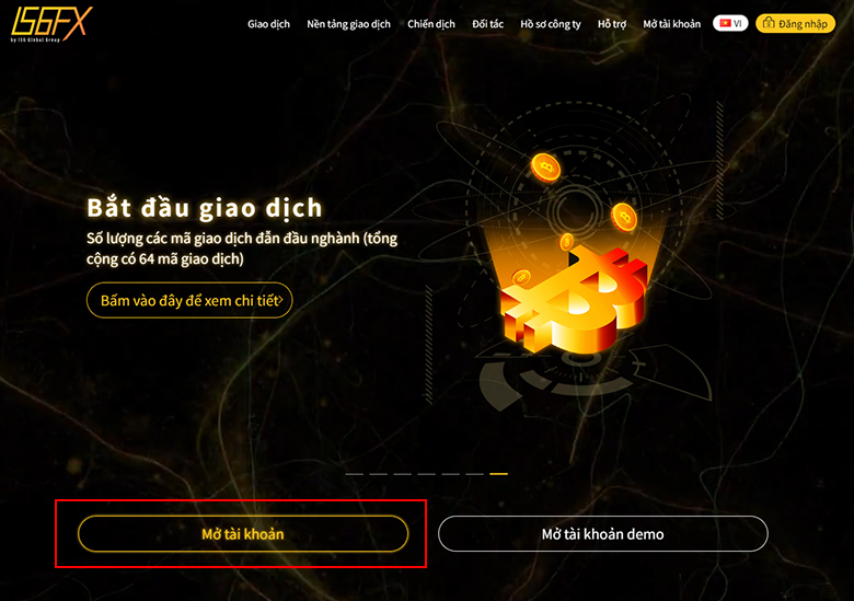 Mở tài khoản trên trang web IS6FX:
