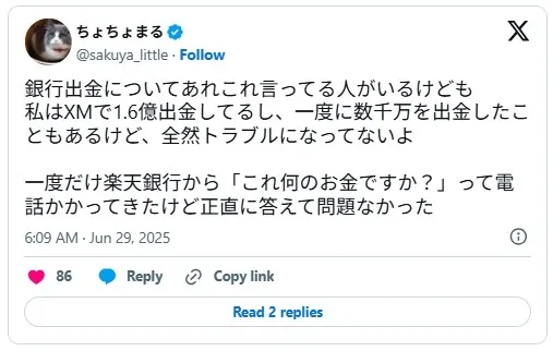 海外FX業者・XMから億出金をしたトレーダーの口コミ