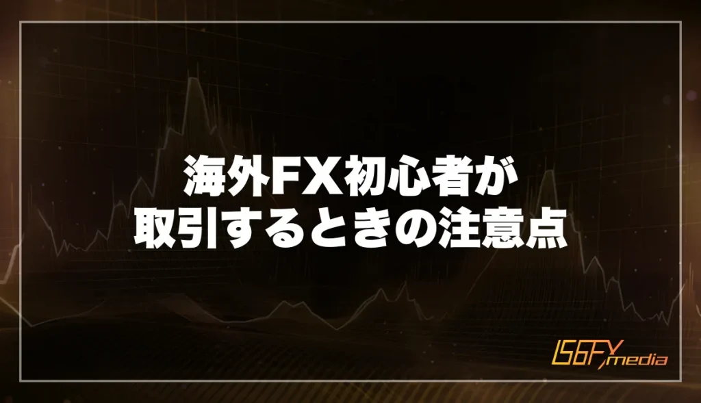 海外FX初心者が取引するときの注意点