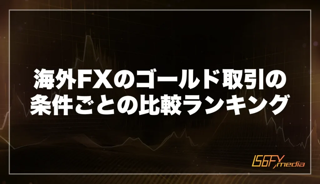 海外FXのゴールド取引の条件ごとの比較ランキング