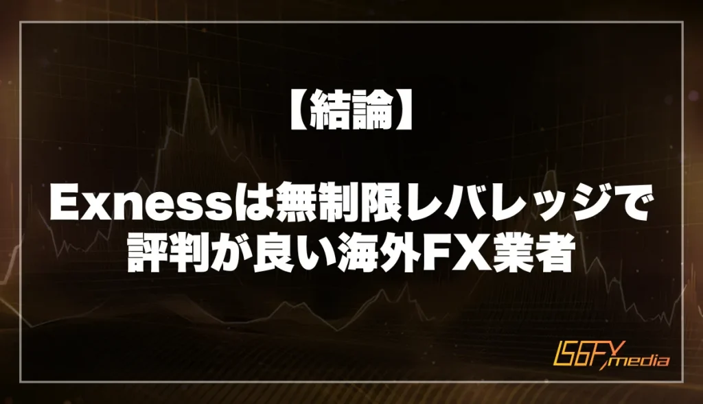 Exness(エクスネス)は無制限レバレッジで評判が良い海外FX業者