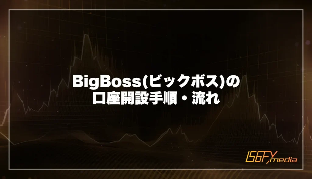 BigBoss(ビックボス)の口座開設手順・流れ