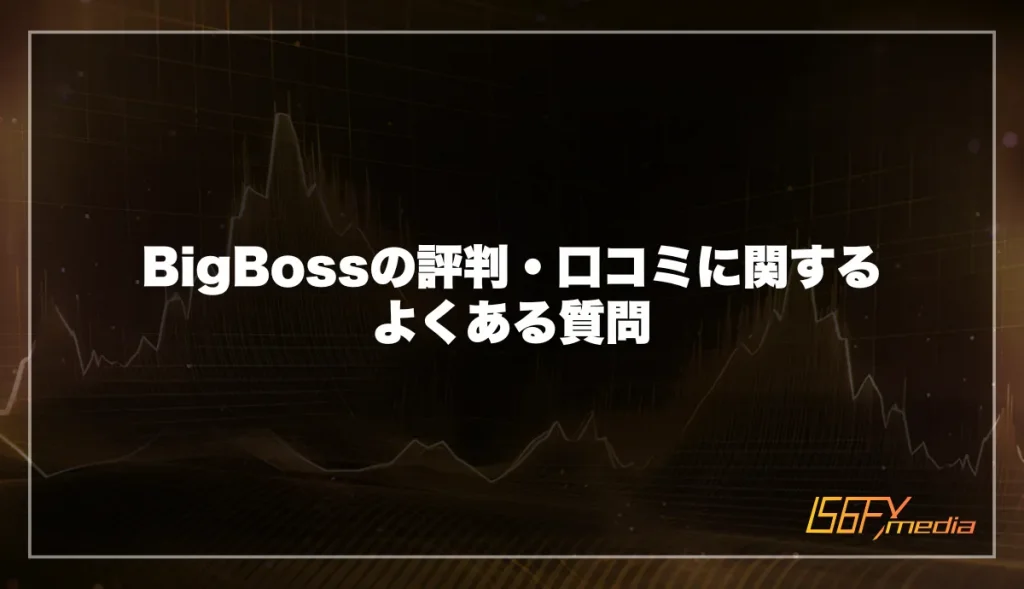 BigBoss(ビッグボス)の評判・口コミに関するよくある質問