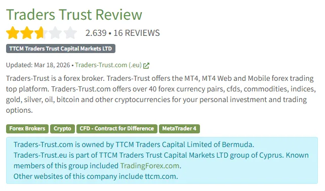 traderstrustのfpaでの評価・口込み