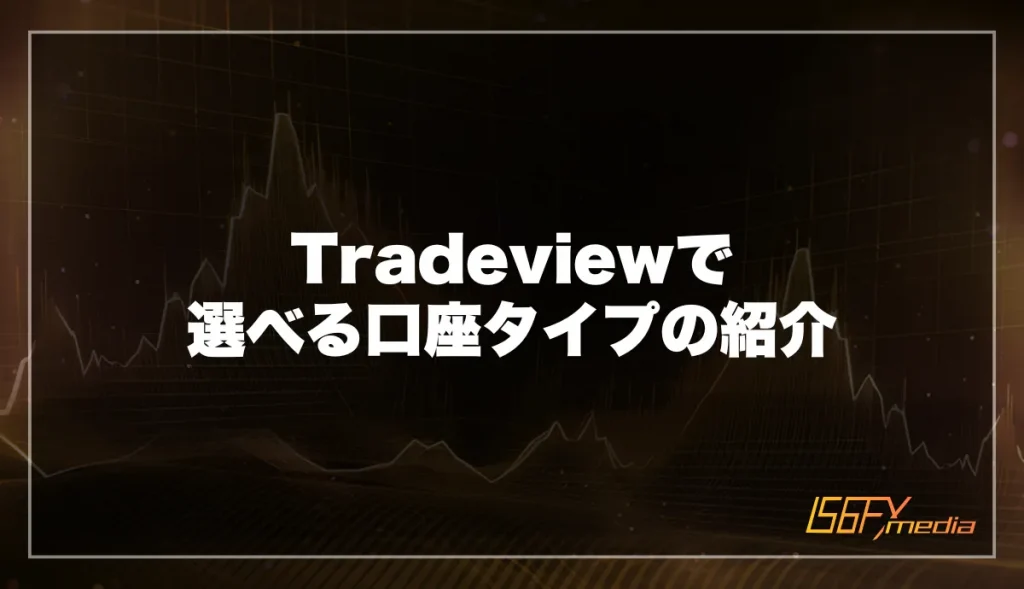 Tradeviewで選べる口座タイプの紹介