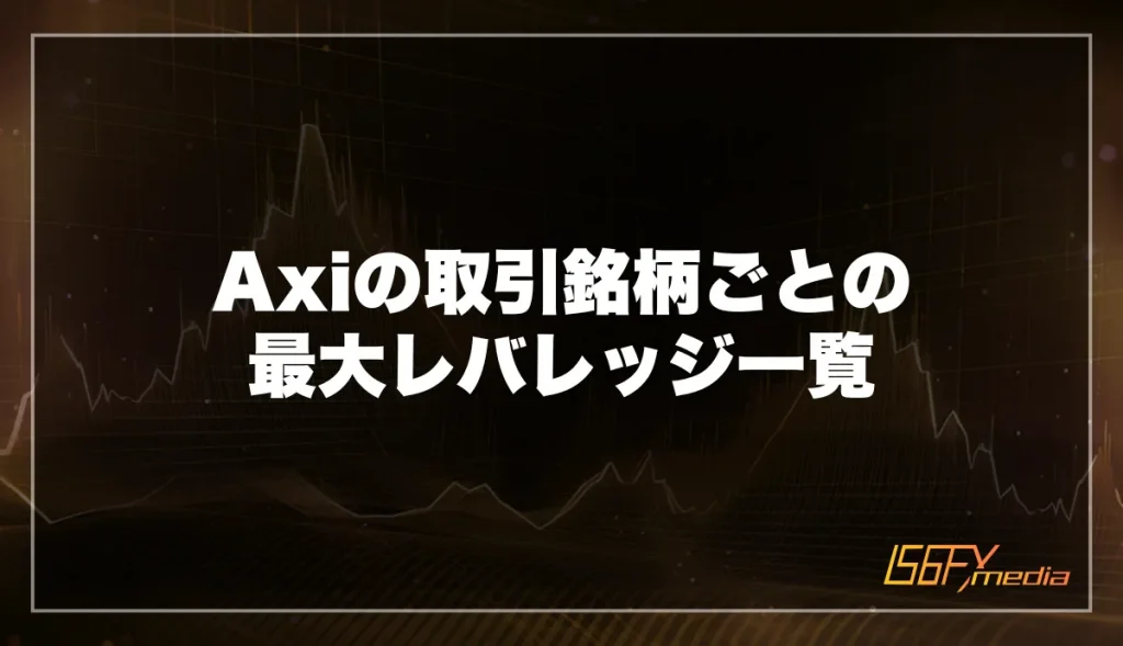 Axiの取引銘柄ごとの最大レバレッジ一覧
