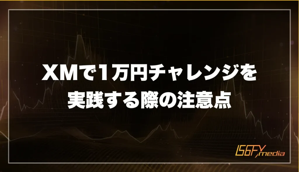 XMで1万円チャレンジする際のリスクや注意点