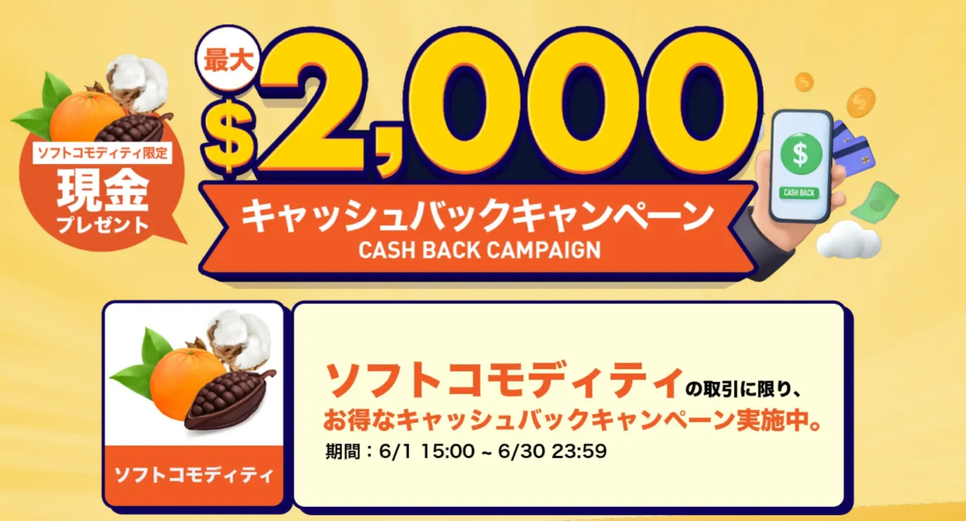 vantage tradingの2026年6月のキャッシュバックキャンペーン