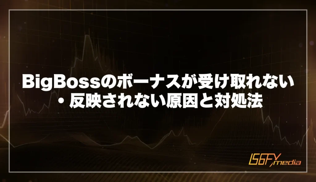 BigBossのボーナスが受け取れない・反映されない原因と対処法