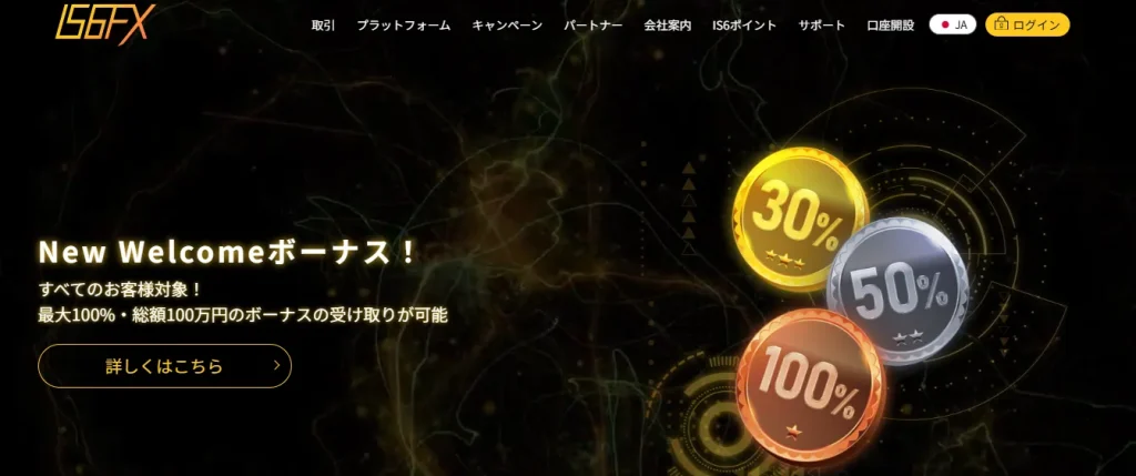 is6fx公式サイトのトップページ