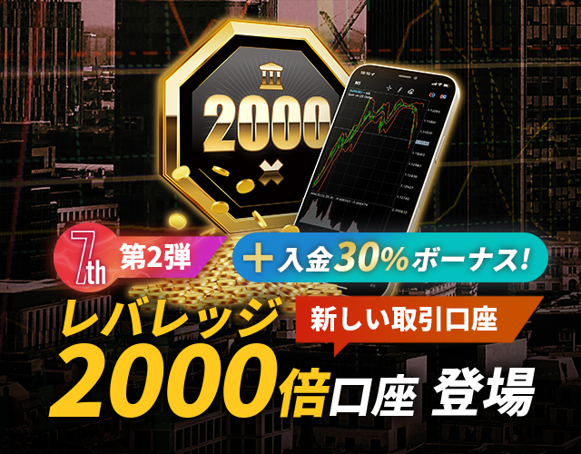 レバレッジ2000倍口座