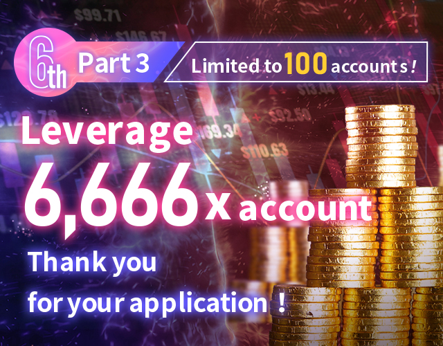 Leverage 6666 times account